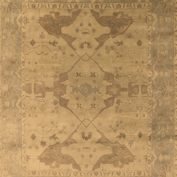 Machine Washable Oriental Brown Industrial Rug, wshurb1607brn