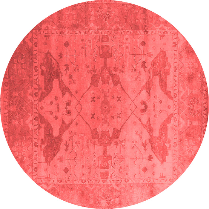 Machine Washable Oriental Red Industrial Rug, wshurb1607red