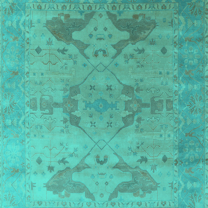 Oriental Turquoise Industrial Rug, urb1607turq