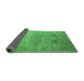 Sideview of Oriental Emerald Green Industrial Rug, urb1607emgrn