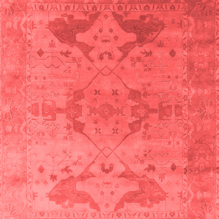 Machine Washable Oriental Red Industrial Rug, wshurb1607red