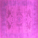 Square Oriental Pink Industrial Rug, urb1607pnk