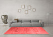 Industrial Red Washable Rugs