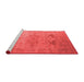 Industrial Red Washable Rugs