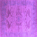 Square Oriental Purple Industrial Rug, urb1607pur