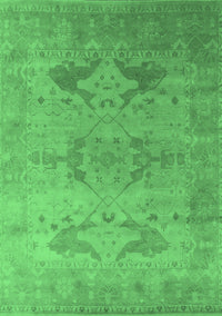 Oriental Emerald Green Industrial Rug, urb1607emgrn