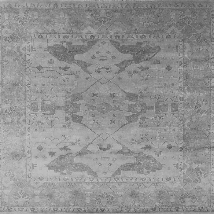 Square Machine Washable Oriental Gray Industrial Rug, wshurb1607gry