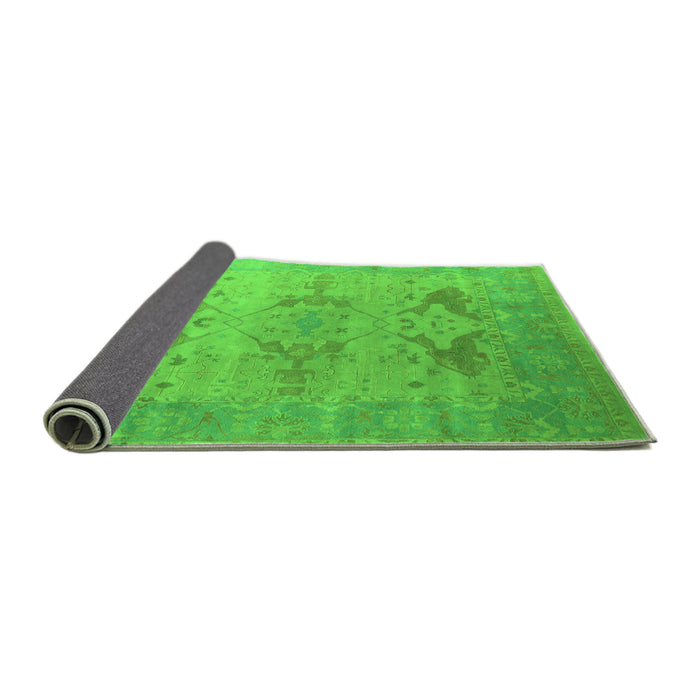 Sideview of Oriental Green Industrial Rug, urb1607grn
