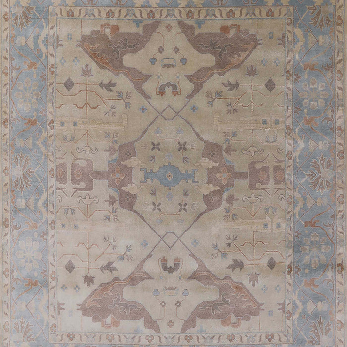 Mid-Century Modern Rose Purple Oriental Rug, urb1607