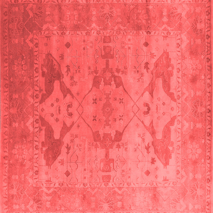 Machine Washable Oriental Red Industrial Rug, wshurb1607red