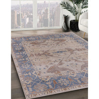 Mid-Century Modern Rose Purple Oriental Rug, urb1608