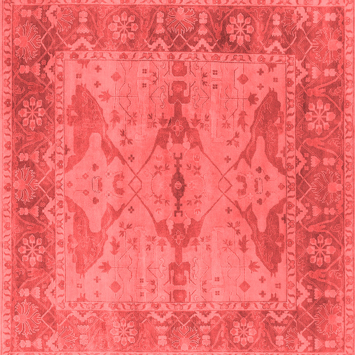 Machine Washable Oriental Red Industrial Rug, wshurb1608red