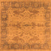 Square Oriental Orange Industrial Rug, urb1608org