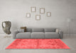 Industrial Red Washable Rugs