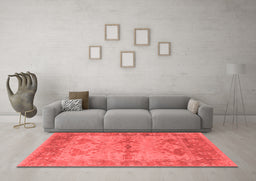 Industrial Red Washable Rugs