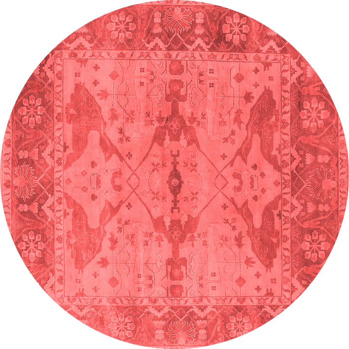 Machine Washable Oriental Red Industrial Rug, wshurb1608red