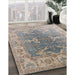 Machine Washable Industrial Modern Granite Gray Rug in a Family Room, wshurb1609