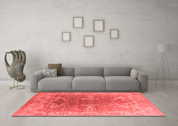 Industrial Red Washable Rugs