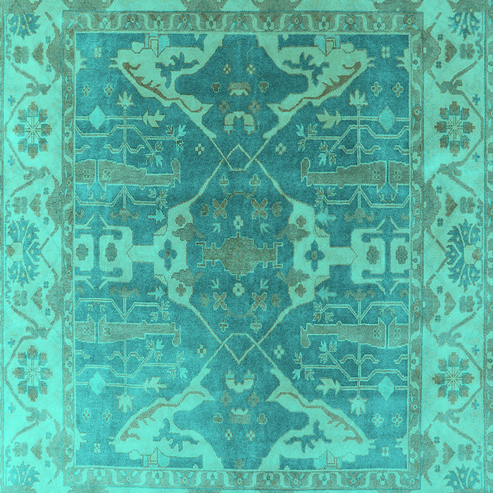 Oriental Turquoise Industrial Rug, urb1609turq