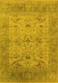 Oriental Yellow Industrial Rug, urb1610yw