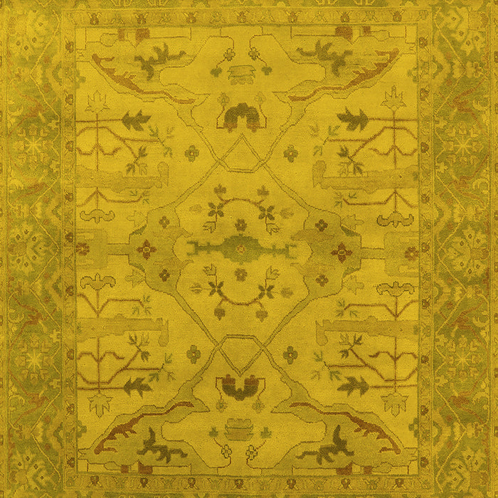 Oriental Yellow Industrial Rug, urb1610yw