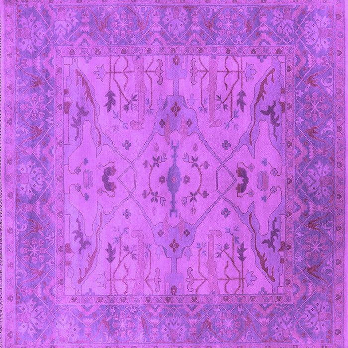 Square Machine Washable Oriental Purple Industrial Area Rugs, wshurb1610pur