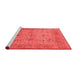 Industrial Red Washable Rugs