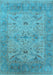 Oriental Light Blue Industrial Rug, urb1610lblu