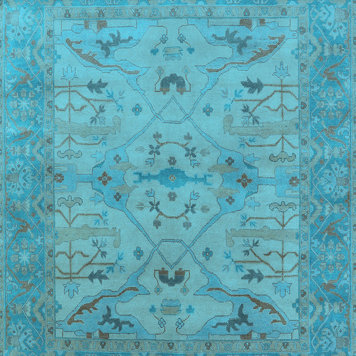 Oriental Light Blue Industrial Rug, urb1610lblu