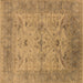 Square Oriental Brown Industrial Rug, urb1610brn