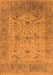 Machine Washable Oriental Orange Industrial Area Rugs, wshurb1610org