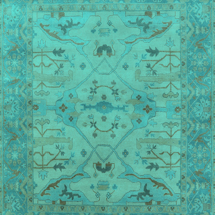 Oriental Turquoise Industrial Rug, urb1610turq