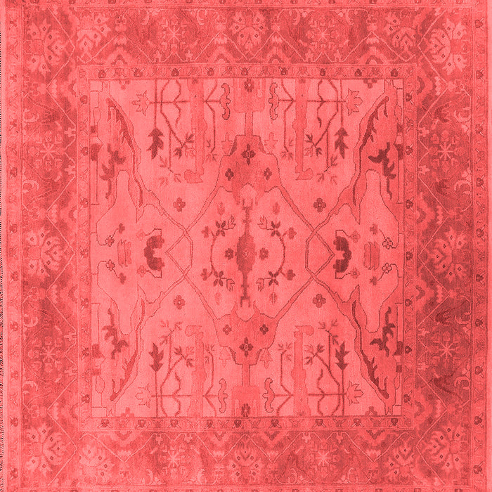 Machine Washable Oriental Red Industrial Rug, wshurb1610red