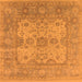 Square Oriental Orange Industrial Rug, urb1611org