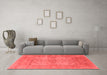 Industrial Red Washable Rugs