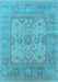 Oriental Light Blue Industrial Rug, urb1611lblu