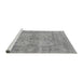 Sideview of Machine Washable Oriental Gray Industrial Rug, wshurb1611gry