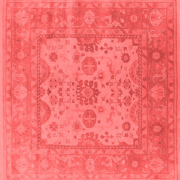Machine Washable Oriental Red Industrial Rug, wshurb1611red