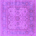 Square Oriental Purple Industrial Rug, urb1611pur