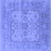 Square Oriental Blue Industrial Rug, urb1611blu