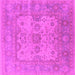 Square Oriental Pink Industrial Rug, urb1611pnk