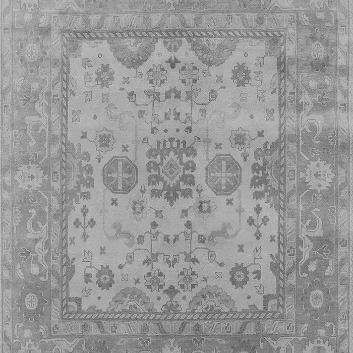 Machine Washable Oriental Gray Industrial Rug, wshurb1611gry