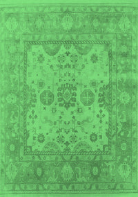 Oriental Emerald Green Industrial Rug, urb1611emgrn