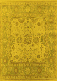 Oriental Yellow Industrial Rug, urb1611yw