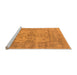 Sideview of Machine Washable Oriental Orange Industrial Area Rugs, wshurb1611org