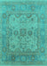 Oriental Turquoise Industrial Rug, urb1612turq