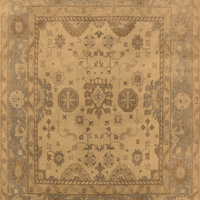 Machine Washable Oriental Brown Industrial Rug, wshurb1612brn