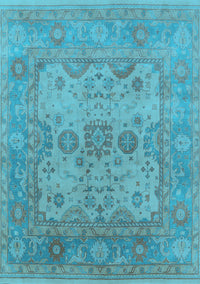 Oriental Light Blue Industrial Rug, urb1612lblu