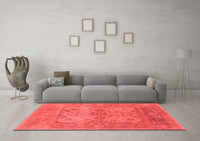 Machine Washable Oriental Red Industrial Rug, wshurb1612red