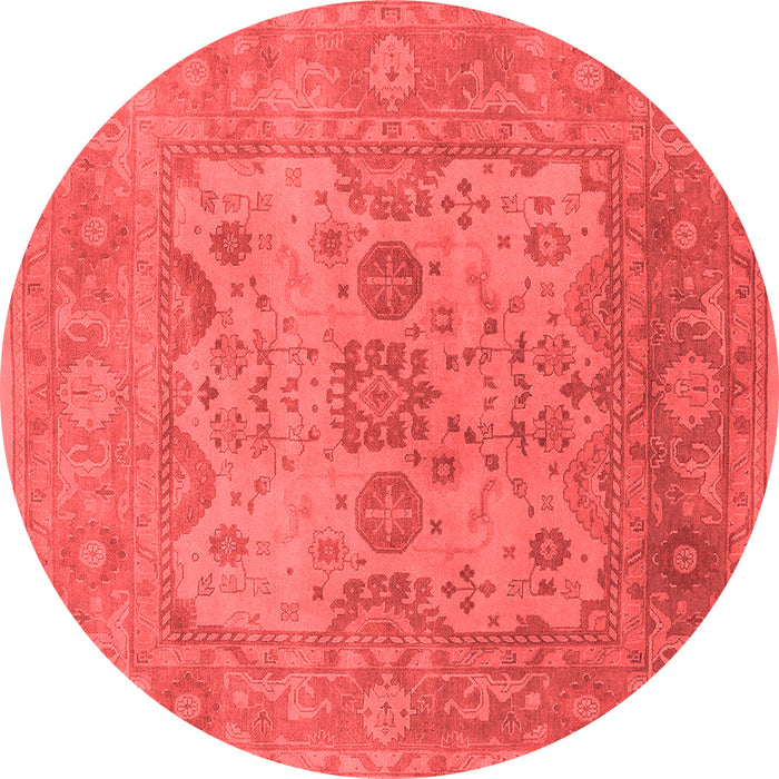 Machine Washable Oriental Red Industrial Rug, wshurb1612red